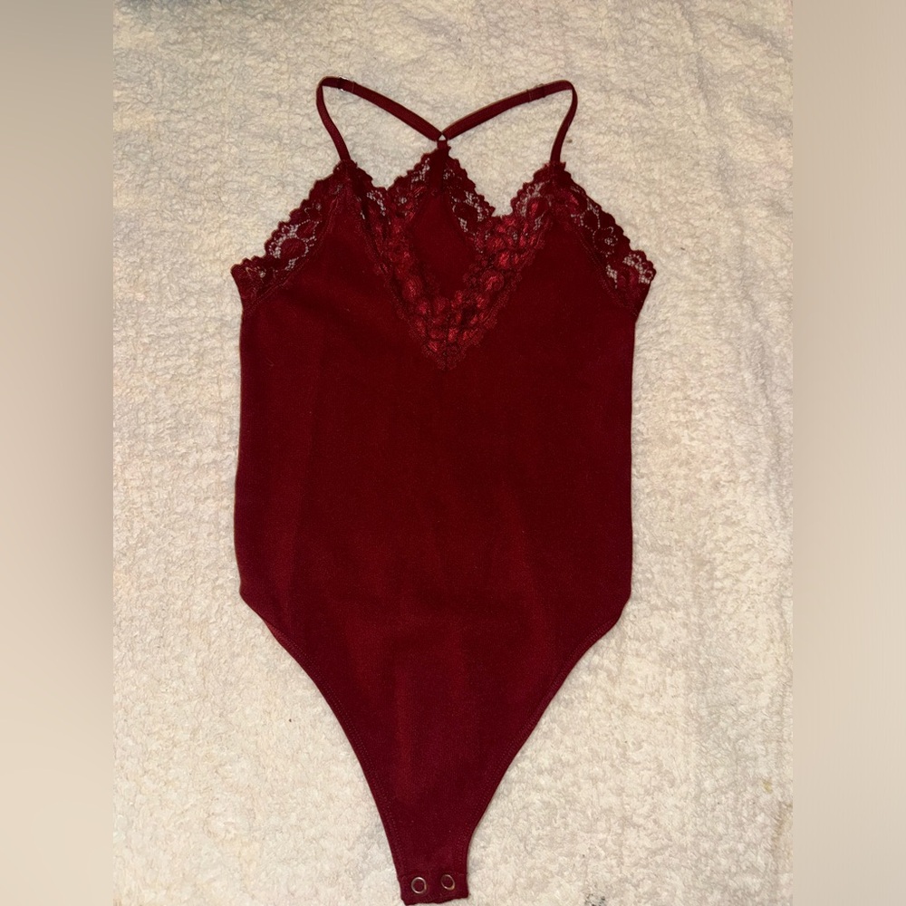 Maroon bodysuit
